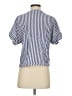 Universal Thread 100% Cotton Stripes Blue Short Sleeve Blouse Size S - photo 2