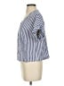 Universal Thread 100% Cotton Stripes Blue Short Sleeve Blouse Size S - photo 5