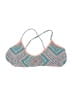 Xhilaration Print Teal Swimsuit Top Size XL - photo 1