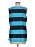 Ann Taylor LOFT 100% Polyester Blue Sleeveless Top Size L - photo 2