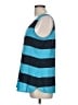 Ann Taylor LOFT 100% Polyester Blue Sleeveless Top Size L - photo 5