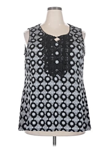 Roz & Ali Sleeveless Blouse (view 1)