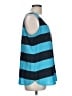 Ann Taylor LOFT 100% Polyester Blue Sleeveless Top Size L - photo 4