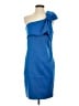 Halston Heritage 100% Polyester Blue Cocktail Dress Size 4 - photo 1