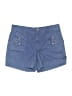 Natural Reflections 100% Cotton Solid Blue Shorts Size 12 - photo 1