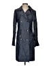 Vertigo Paris 100% Tencel Blue Trenchcoat Size XS - photo 1