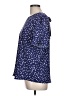 Papermoon 100% Polyester Stars Blue Short Sleeve Blouse Size L - photo 5
