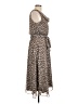 MSK 100% Polyester Polka Dots Brown Casual Dress Size 12 - photo 4