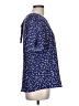 Papermoon 100% Polyester Stars Blue Short Sleeve Blouse Size L - photo 4