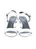 Naturalizer Metallic Silver Sandals Size 7 - photo 2