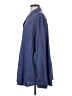 Lands' End 100% Silk Solid Blue Long Sleeve Silk Top Size 26R - photo 5