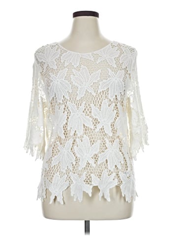 Brittany Black 3/4 Sleeve Blouse (view 1)