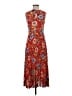 Donna Morgan 100% Polyester Paisley Red Casual Dress Size 2 - photo 1