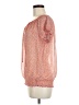 Liz Claiborne 100% Polyester Orange 3/4 Sleeve Blouse Size M - photo 5