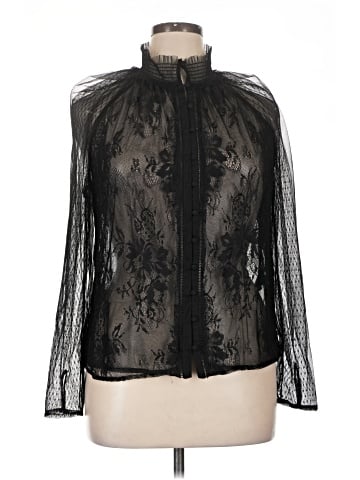 White House Black Market Long Sleeve Blouse (view 1)