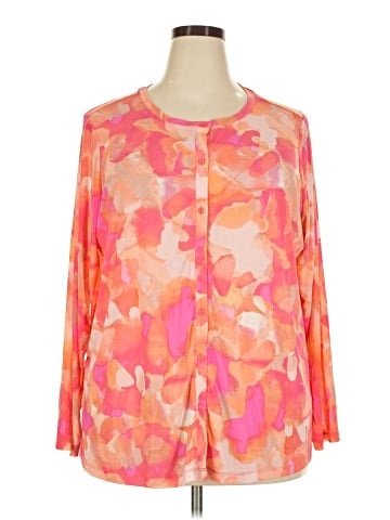 LOGO by Lori Goldstein Long Sleeve Blouse (view 1)