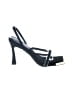 Good American Black Sandals Size 8 - photo 1
