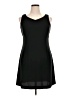 Eddie Bauer Solid Black Casual Dress Size 14 Petite - photo 1