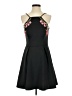 B. Smart 100% Polyester Floral Black Cocktail Dress Size 5 - 6 - photo 1