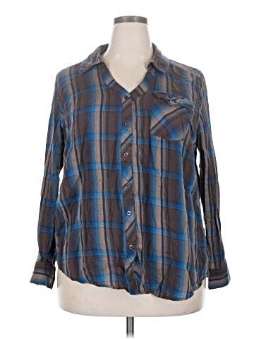 Fashion Bug Long Sleeve Button-Down Shirt (view 1)