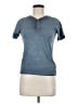 7 For All Mankind Blue Short Sleeve Top Size M - photo 1