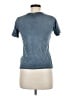 7 For All Mankind Blue Short Sleeve Top Size M - photo 2
