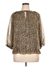 Vince Camuto 100% Polyester Animal Print Gold 3/4 Sleeve Blouse Size XL - photo 1