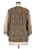 Vince Camuto 100% Polyester Animal Print Gold 3/4 Sleeve Blouse Size XL - photo 2