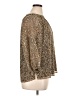 Vince Camuto 100% Polyester Animal Print Gold 3/4 Sleeve Blouse Size XL - photo 4