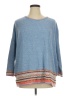 North Style 100% Cotton Blue Pullover Sweater Size 1X - photo 1
