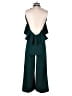 Zara Solid Green Jumpsuit Size S - photo 2