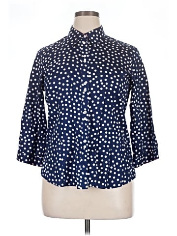 Foxcroft 3/4 Sleeve Button-Down Shirt (view 1)