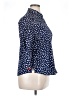 Foxcroft Polka Dots Blue 3/4 Sleeve Button-Down Shirt Size 16 (petite) - photo 4
