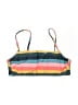 Xhilaration Stripes Teal Swimsuit Top Size M - photo 1