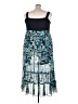 Le Bos Blue Cocktail Dress Size 20 - photo 2