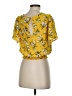 Sienna Sky 100% Polyester Yellow Short Sleeve Blouse Size S - photo 1