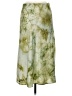 Juniper Blu 100% Polyester Tie-dye Green Casual Skirt Size M - photo 2