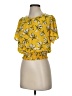 Sienna Sky 100% Polyester Yellow Short Sleeve Blouse Size S - photo 2