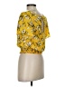 Sienna Sky 100% Polyester Yellow Short Sleeve Blouse Size S - photo 4
