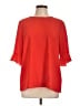 CeCe Red 3/4 Sleeve Blouse Size L - photo 1