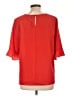 CeCe Red 3/4 Sleeve Blouse Size L - photo 2