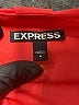 Express 100% Polyester Solid Red Orange Cocktail Dress Size 4 - photo 7