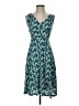 Boden Print Teal Cocktail Dress Size 4 (petite) - photo 1
