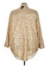 Torrid 100% Nylon Metallic Gold Jacket Size 3X Plus (3) - photo 2