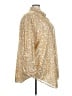 Torrid 100% Nylon Metallic Gold Jacket Size 3X Plus (3) - photo 4