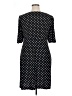 Connected Apparel Polka Dots Black Casual Dress Size 14 - photo 2