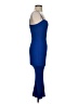 H&M Solid Blue Cocktail Dress Size XS - photo 4