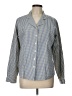 L.L.Bean 100% Cotton Checkered-gingham Blue Long Sleeve Button-Down Shirt Size 12 - photo 1