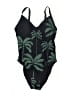 Jantzen Tropical Black One Piece Swimsuit Size L (estimated) - photo 1