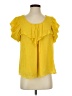Leifsdottir Yellow Short Sleeve Blouse Size 4 - photo 1